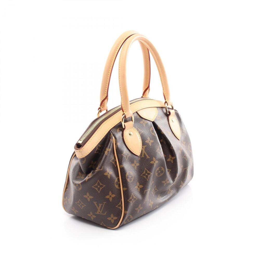 Louis Vuitton Brown Monogram Canvas Tivoli Handbag Leather